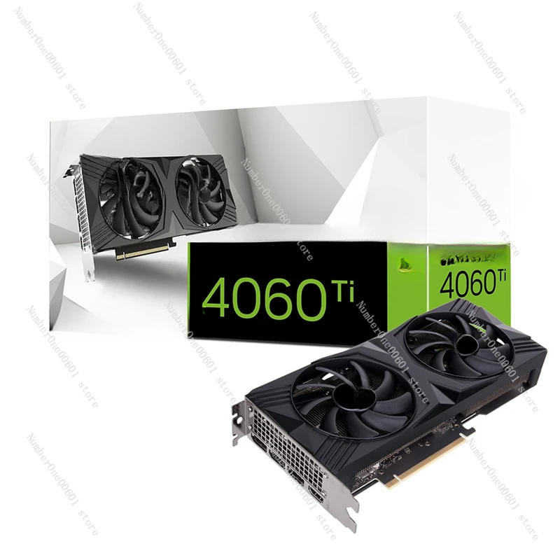 Видеокарта с двумя вентиляторами RTX4060TI 8G Performance Edition