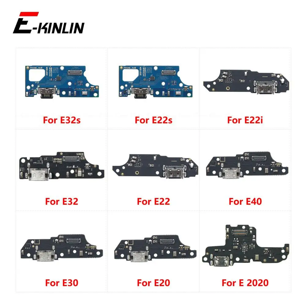 

USB Charging Charger Dock Port Board Microphone Flex Cable For Motorola Moto E 2020 E20 E30 E40 E22 E32 E22i E22s E32s