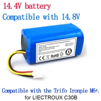100 original 14 4v 7000mah battery for liectroux c30b robot vacuum cleaner free air shipping from 1 piece