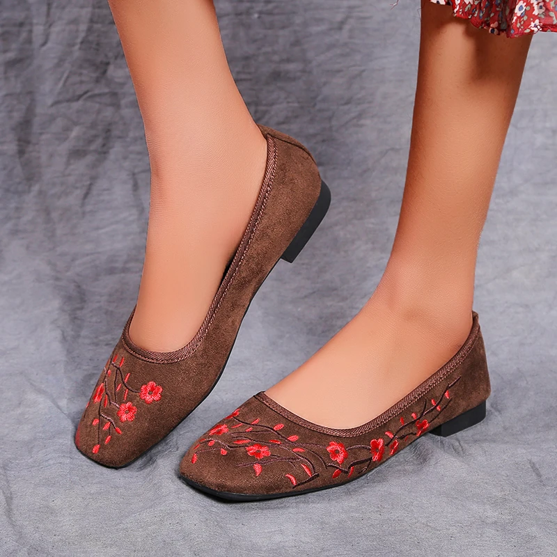 

Summer Flat Shoes Walking Shoes Women's Loafers 2022 Printed Casual Ballet Dance Shoes Dress Light Sports Soft Running Shoes