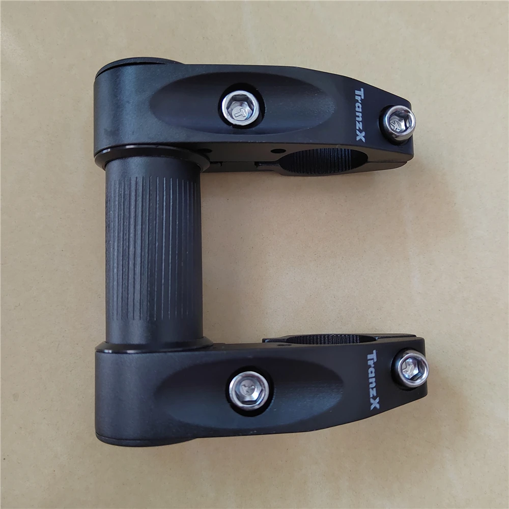 

BMX Double Bike Stem for Folding Bike Stem Riser Bicyle Handlebar Stem for 25.4mm Handlebar Adjustable