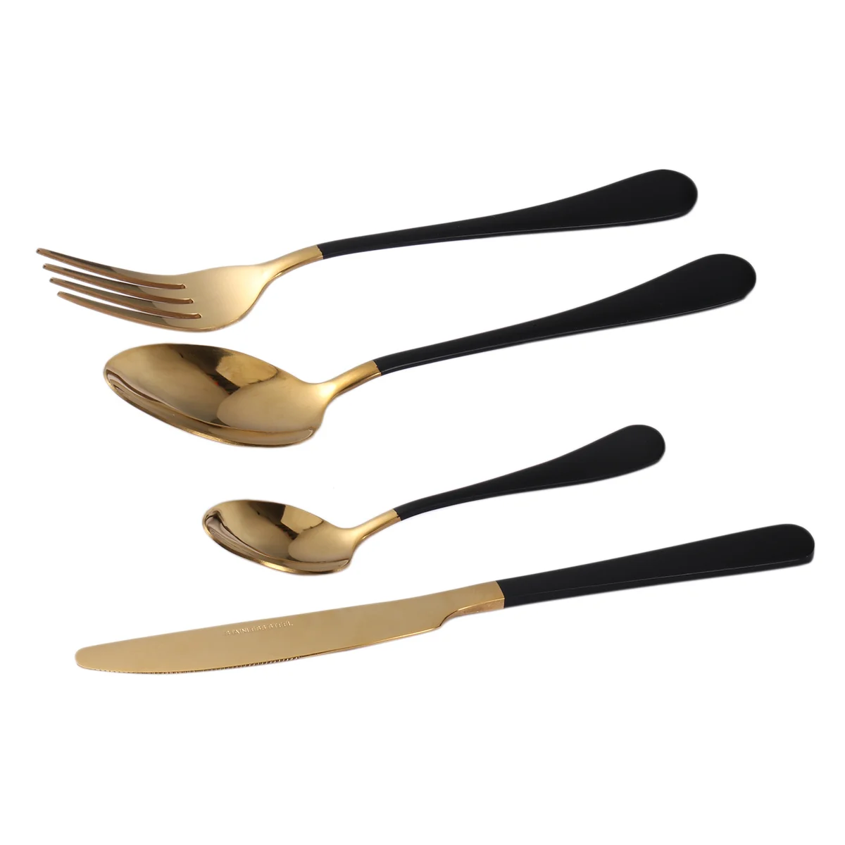 

4 Pcs/Set Dinner Forks Gifts Sets Spoon Fork Sets Stainless Steel Utensils Set Gilded Flatware Set Stainless Steel Cutlery Set
