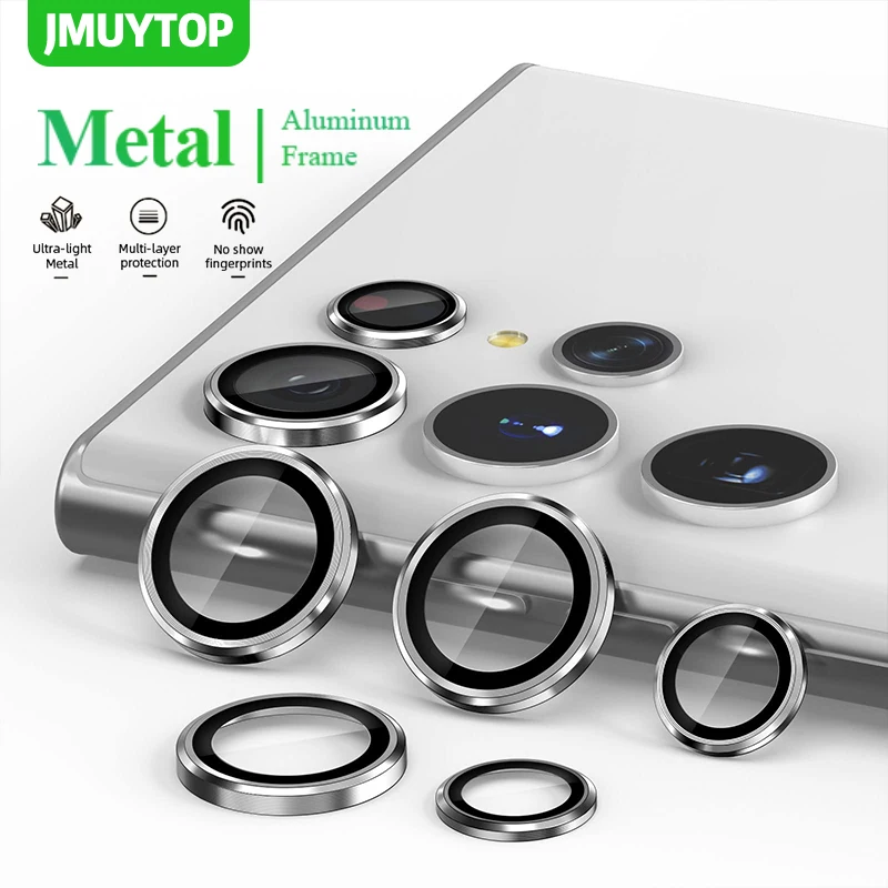 jmuytop protector camera for samsung galaxy s22 ultra aluminum alloy metal with tempered glass full cover camera lens protector free global shipping