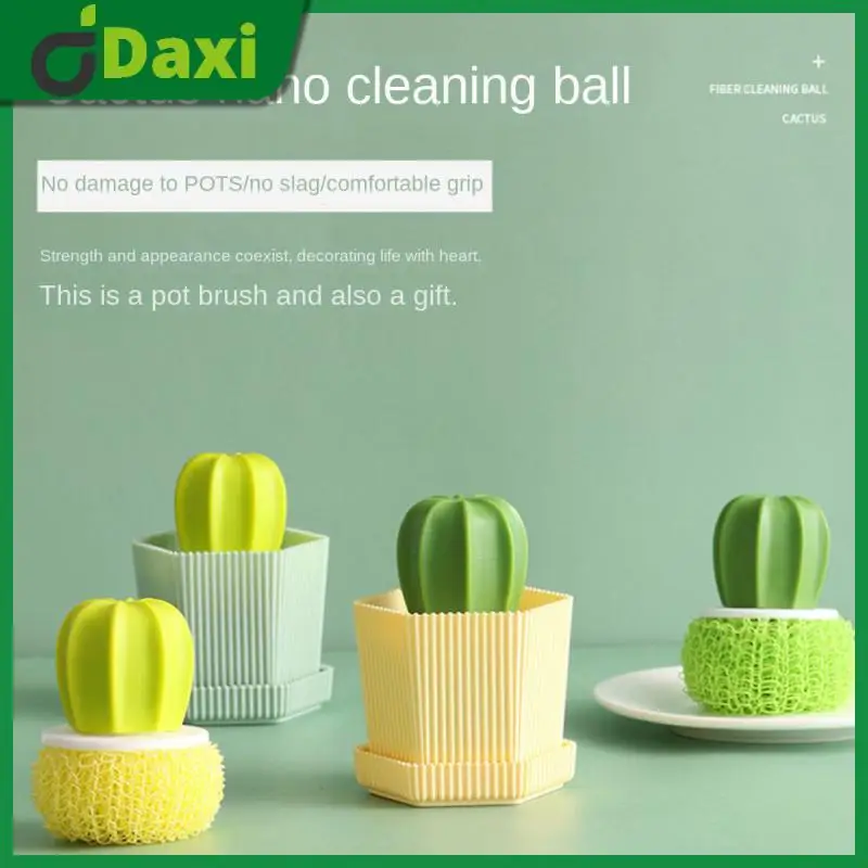 

Plastic Portable Cleaning Brushes Cleaning Wire Ball Handheld Pans Brush Household Cleaning Tools Kitchen Cutlery Cleaner