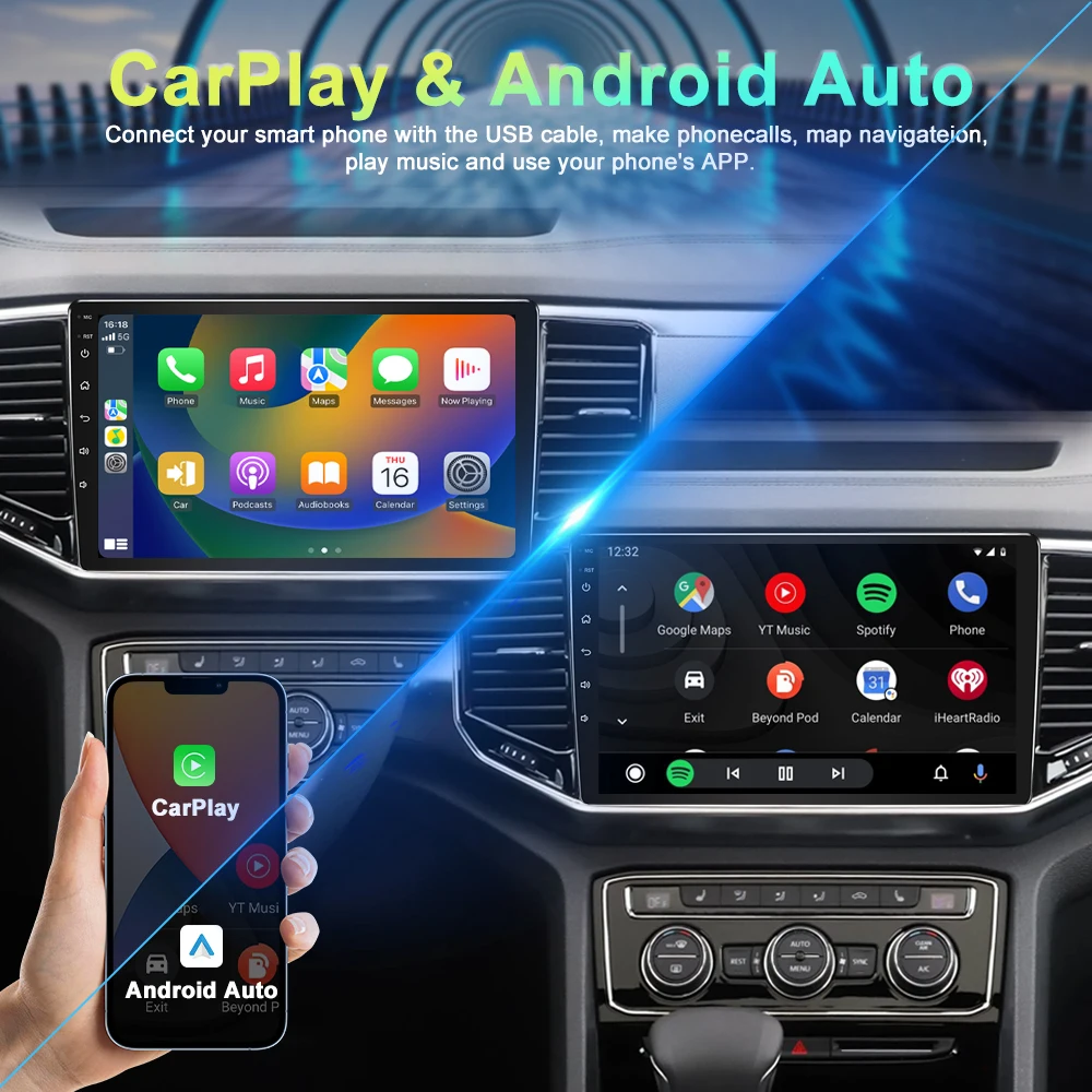 Фото Для BMW 3 E90 M3 328 беспроводной Carplay Android Auto 4-64 ГБ Android 13 автомобильное стерео радио GPS Wi-Fi №4
