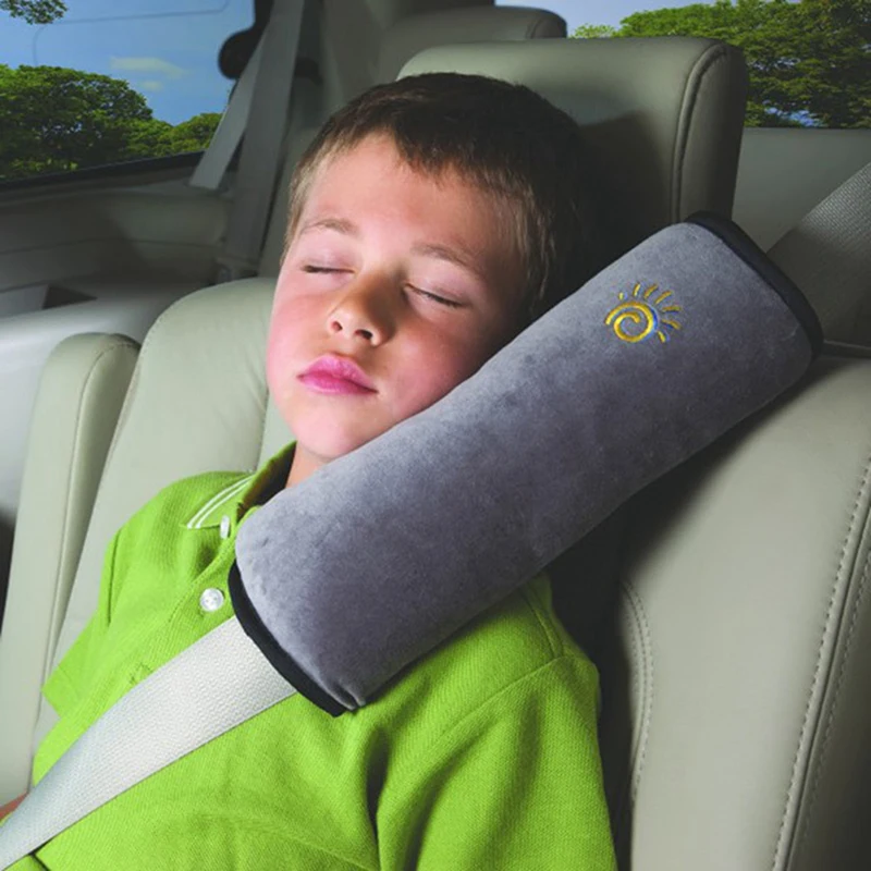 

1pc Baby Pillow Car Safety Belt & Seat Sleep Positioner Protect Shoulder Pad Adjust Vehicle Seat Cushion for Kids 26cm x 10cm