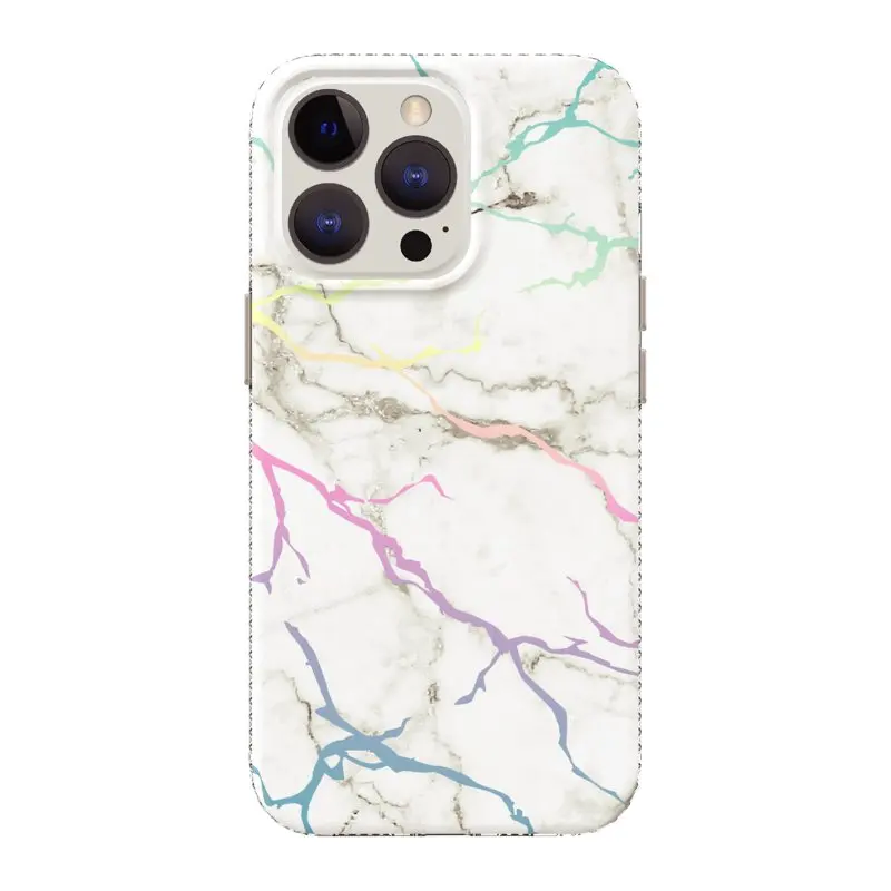 

2023 new for White Iridescent Marble Phone Case for iPhone 13 Pro