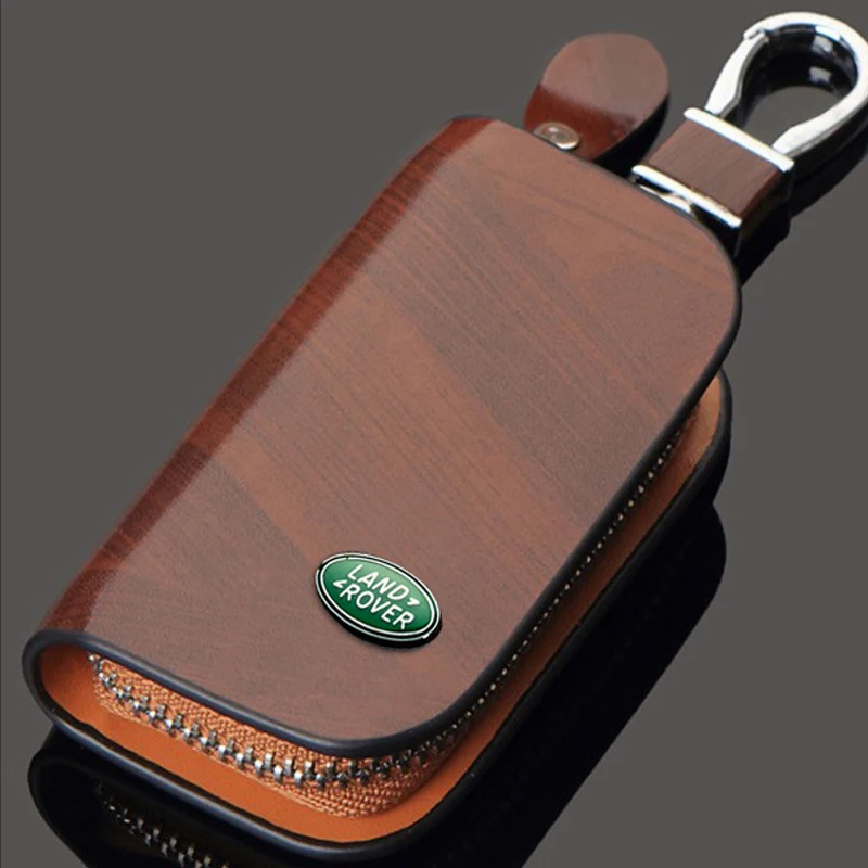 

PU Leather Car Key Case Key Bag For Land Rover Discovery 2 3 4 5 Range Rover Evoque L322 Vogue Velar L405 P38 Interior Parts