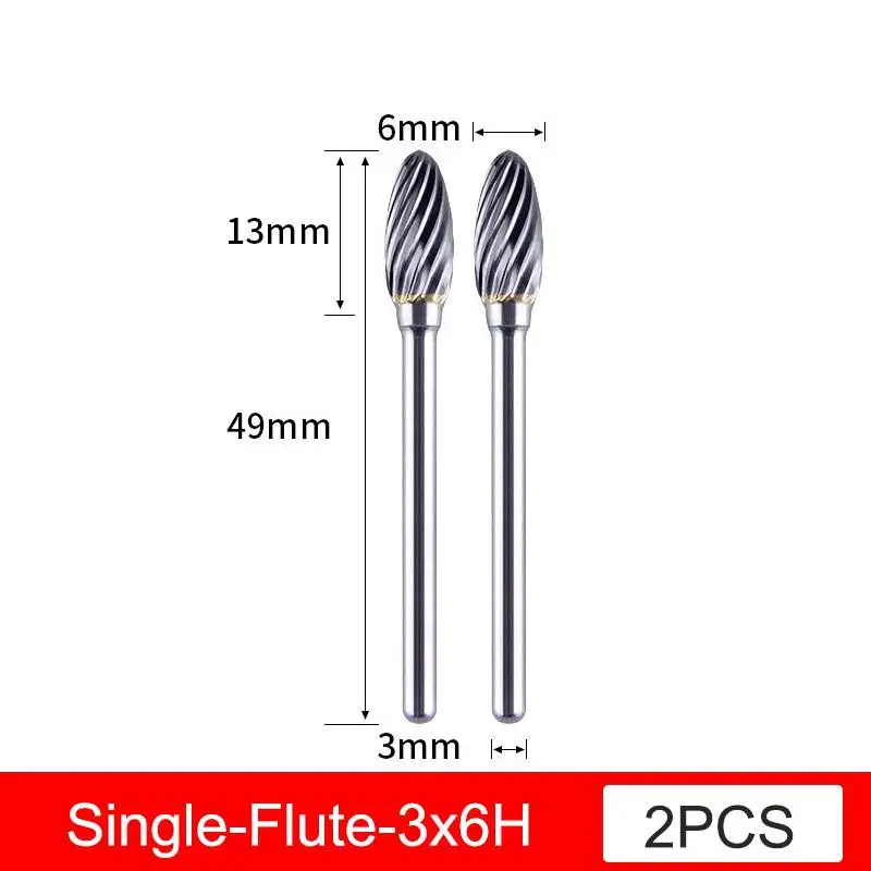 

Насадка для электрической дрели GAMONT, твердосплавная Шлифовальная головка с одним/2-мя канавками, для электрической шлифовальной машинки, инструменты для полировки