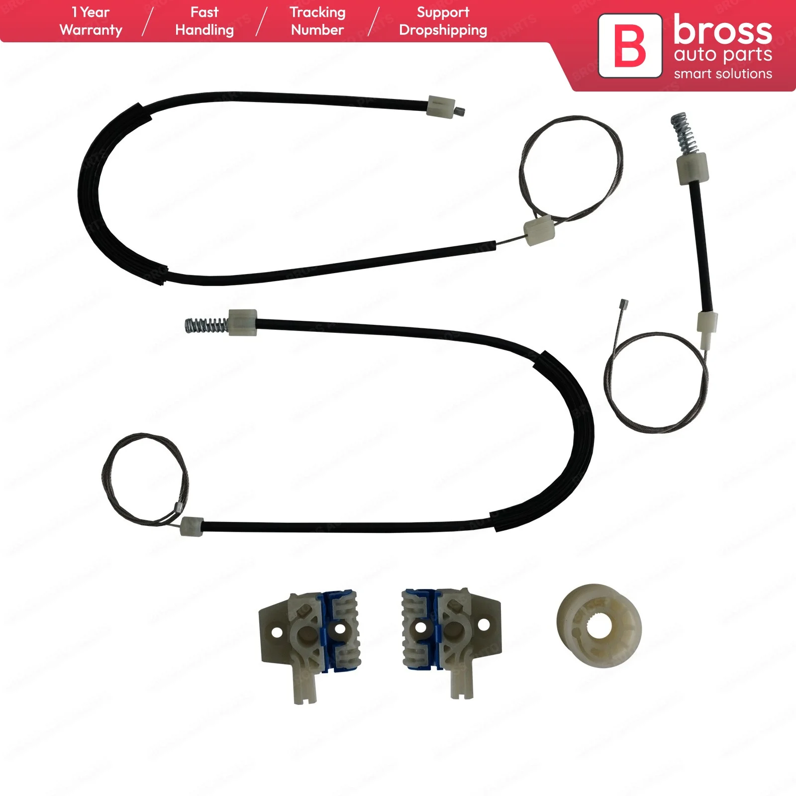 

BWR5359 Electrical Power Window Regulator Repair Set Front Left Door 5C6837463K for VW Jetta A6 A7 2011-2020