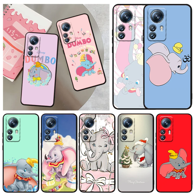 

Disney Dumbo Cartoon Phone Case For Xiaomi Mi 13 12T 12S 12X 12 11 11T 11i 10T 10 9 Pro Lite Ultra 5G Funda Black Cover