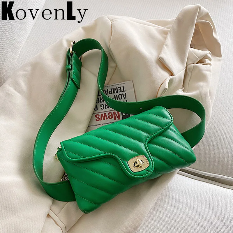 

Casual Waist Bags Women Small Size Fanny Packs Solid Color Fashion Messenger Bag Metale Chain Mini Size Woman Waist Belt Bag