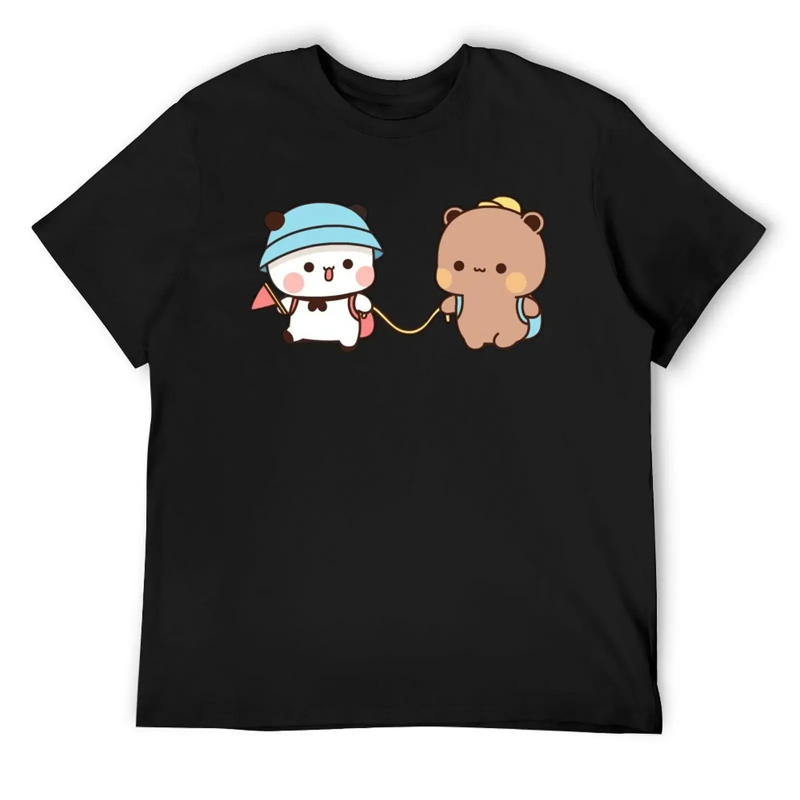 DuDu Bear и BuBu Panda на летние каникулы?? Футболка милая одежда каваи рубашка заказ