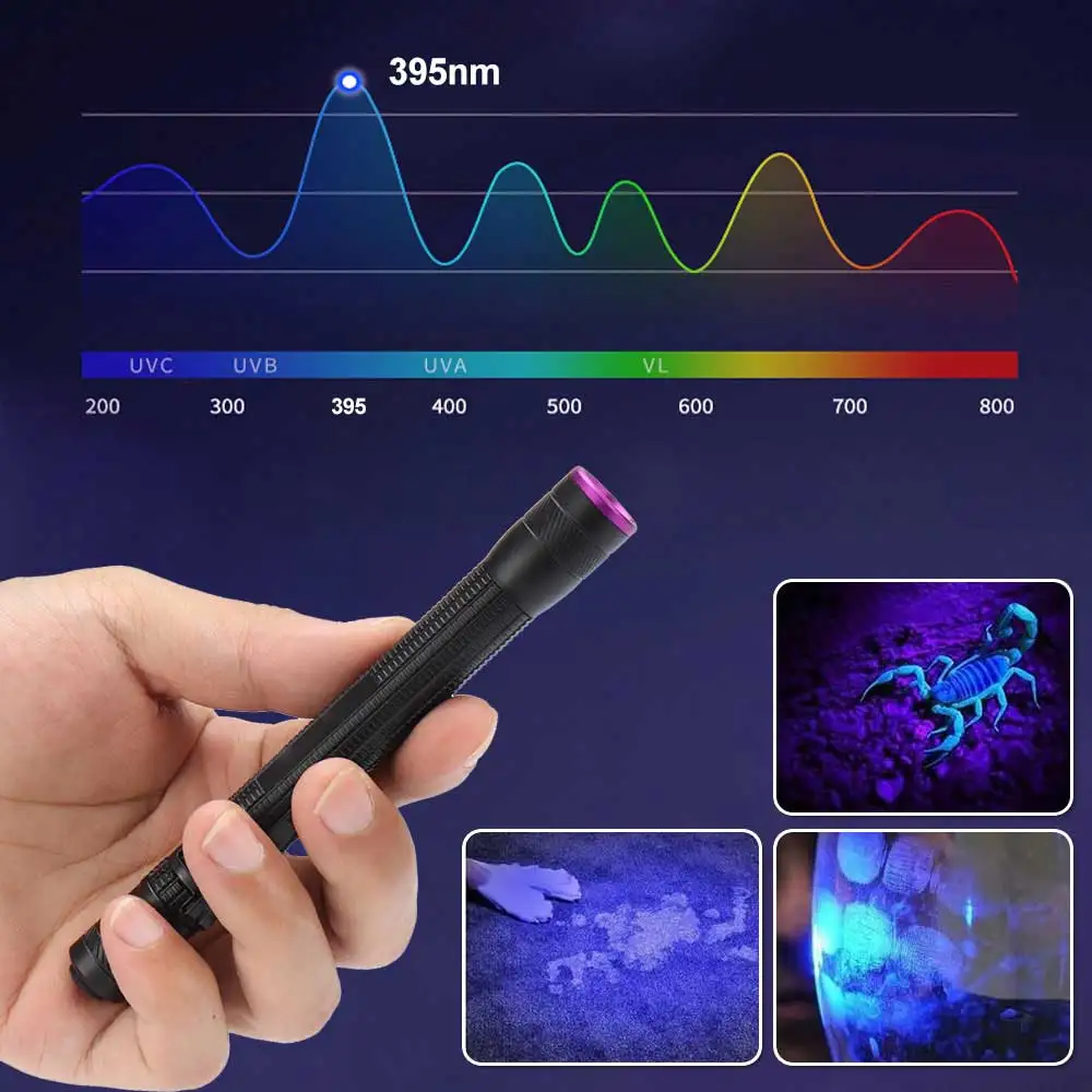 Ультрафиолетовая лампа uv395nm для коллекции монет вспомогательная идентификация