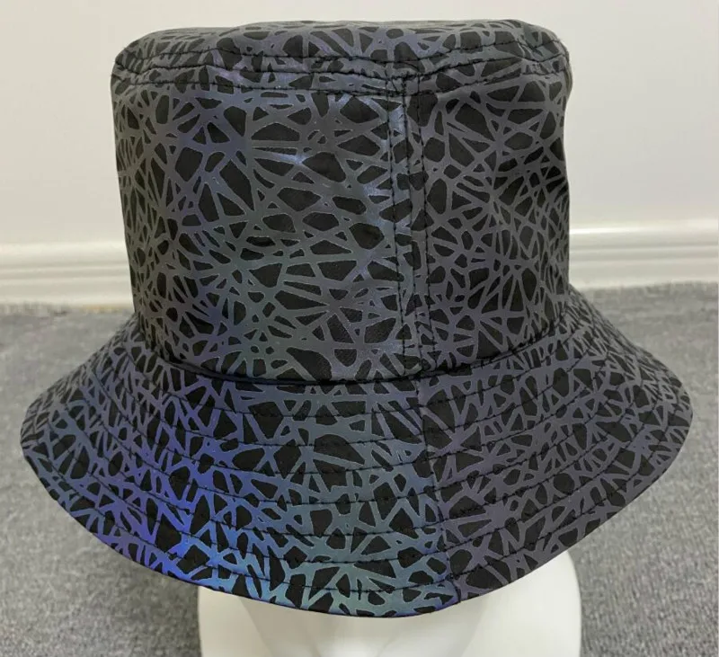 Панама Светоотражающая для мужчин и женщин шапка в стиле панк/Рок/хип-хоп с