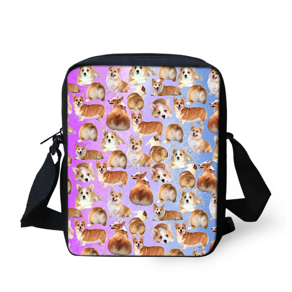 ADVOCATOR Kawaii Dog Print Small Crossbody Bags Kids Children School Bags Messenger Bags with Free Shipping