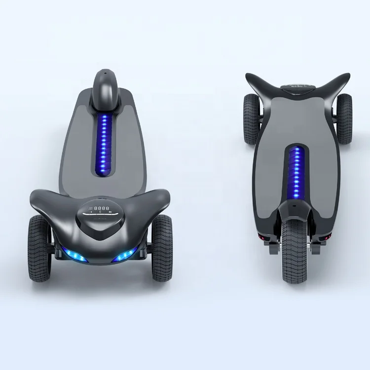 36v 250w 6 Inch 3 Wheel Cheap Electric Skateboard With Led L