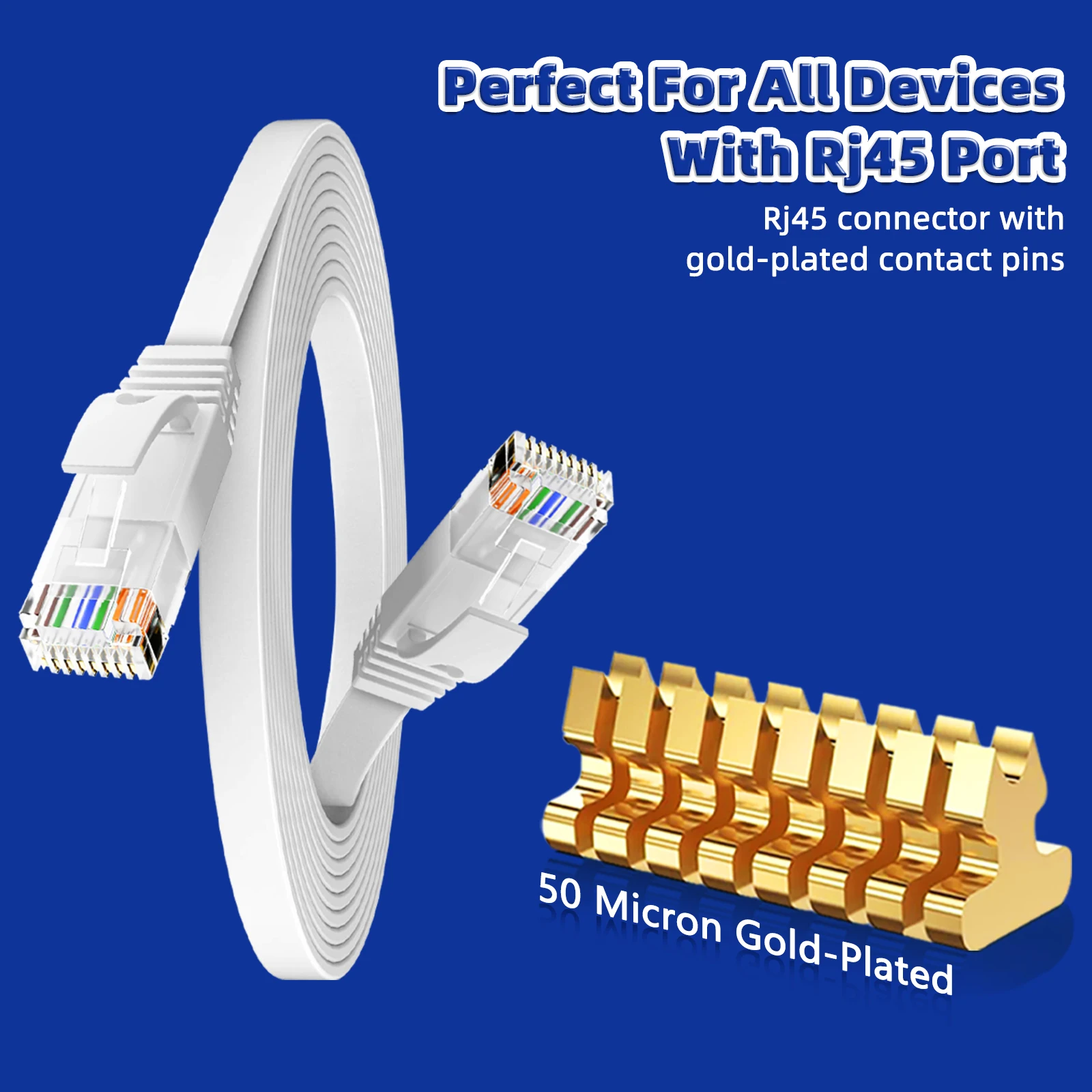 Фото Кабель Ethernet UTP Cat 6 Патч-корд RJ45 1000 Мбит/с Кабель локальной сети для маршрутизатора-модема PS2 0,5M 5M 10M 15M 30M CAT6 Интернет-кабель №3