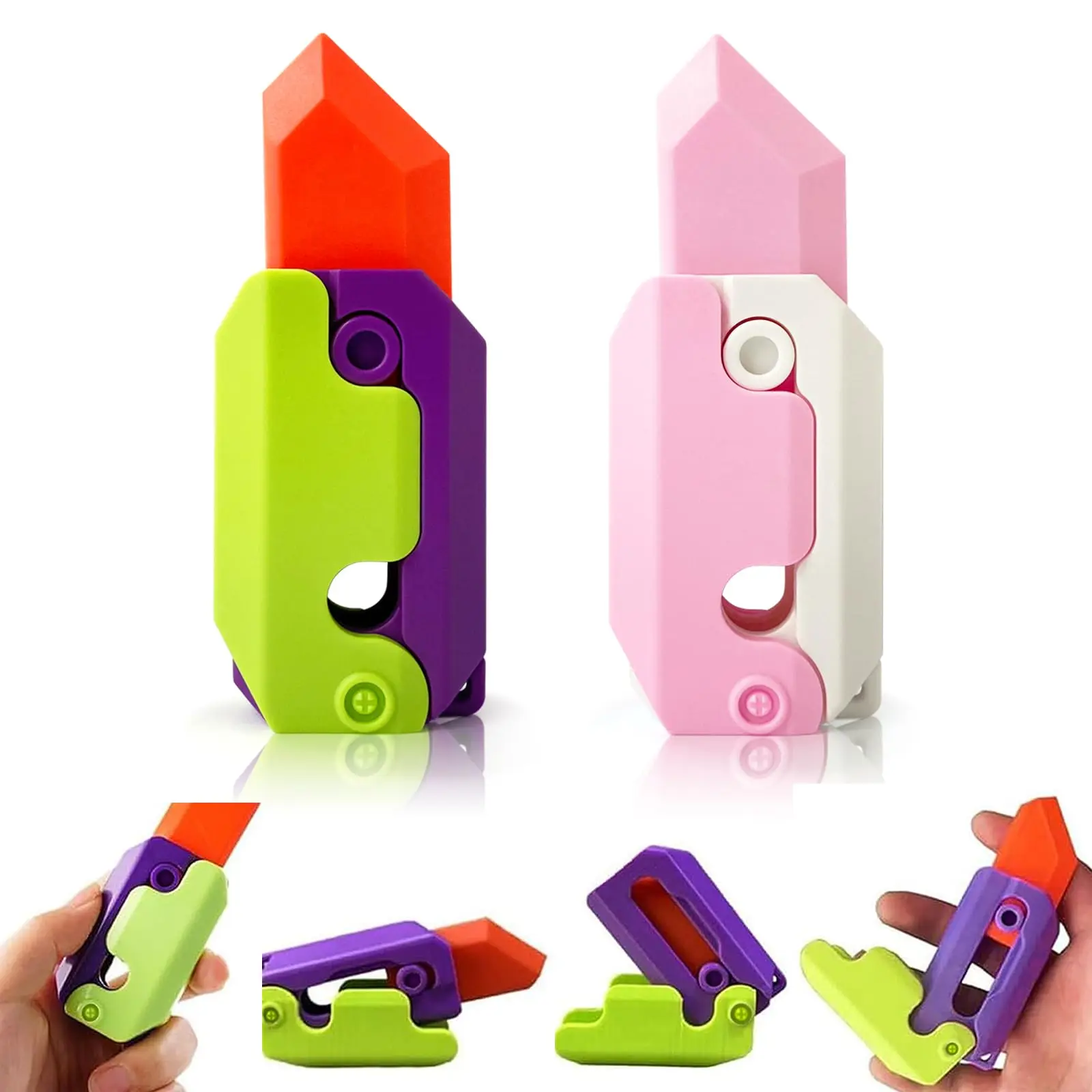 

3D печать гравитационный нож для моркови фиджет-игрушки декомпрессионная игрушка с нажимной картой пластиковый нож антистрессовые игрушки для детей и взрослых