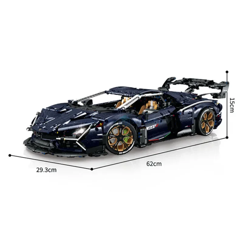 4106 шт. MOC GULY 10624 технический набор строительных блоков Lambo Revuelto, спортивный автомобиль 1:8, модель DIY, кирпичи, игрушки для детей, взрослых, подарки (art.: 3920d2bf6ef89) - 3920d2bf6ef89