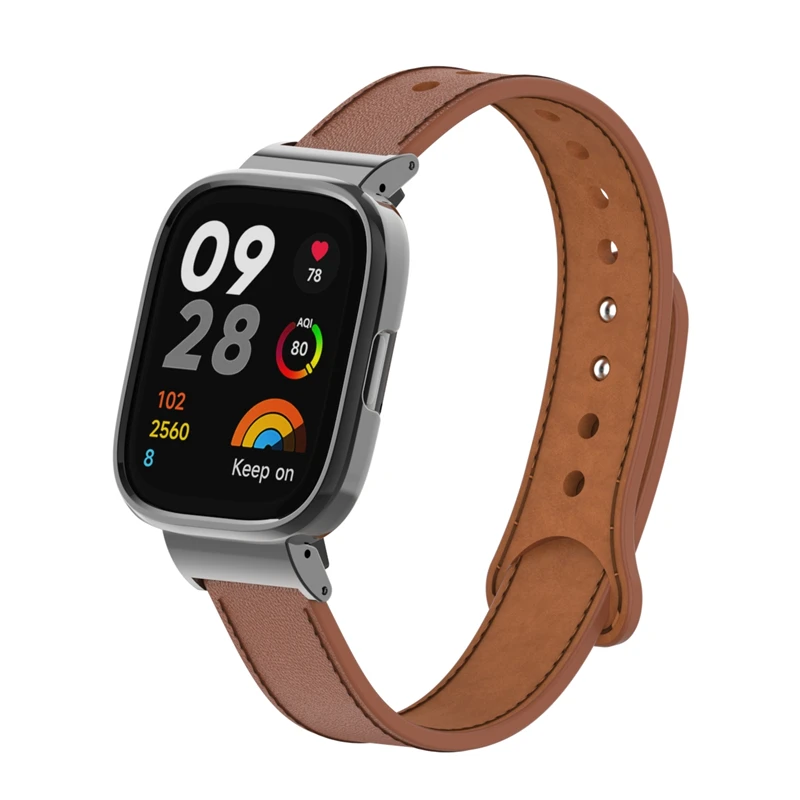 

Ремешок кожаный для Xiaomi Redmi Watch 3, Аксессуары для смарт-часов, сменный Браслет