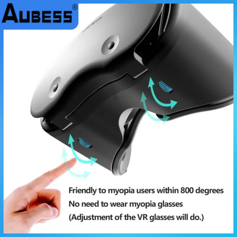 

Vrgpro X7 3d Glasses Vr Reality Glasses Helmet Virtual Reality With Controllers Headphones Google Cardboard Helmet