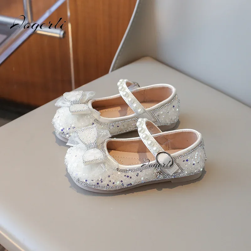 Туфли Принцессы На Плоской Подошве Для Девочек Танцевальные Лоферы Из