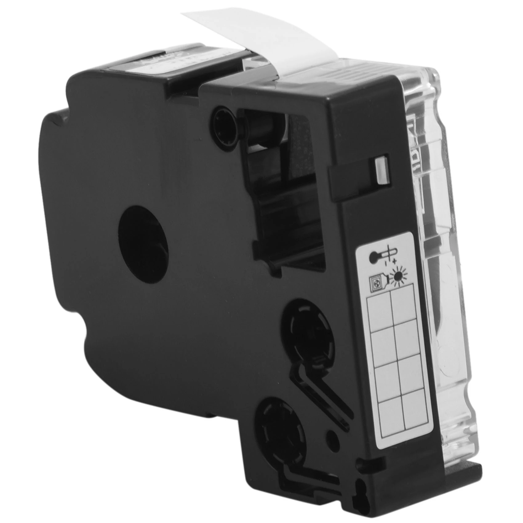 Фото N36R-6Pcs 12 мм лента для этикеток черного цвета на белом фоне для принтеров Epson/Kingjim №1