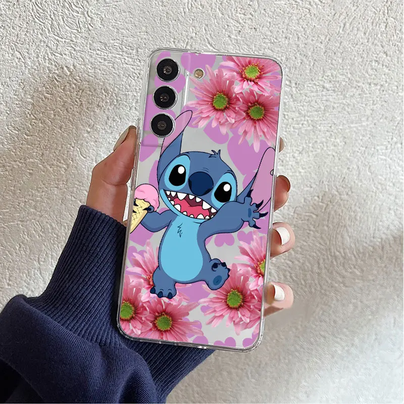 

Милый чехол для телефона с веселым стежком для Samsung Galaxy 5G Plus S10 S22 Ultra S10e S20 FE S9 S21 S20Ultra S9Plus S21 + мягкий прозрачный чехол