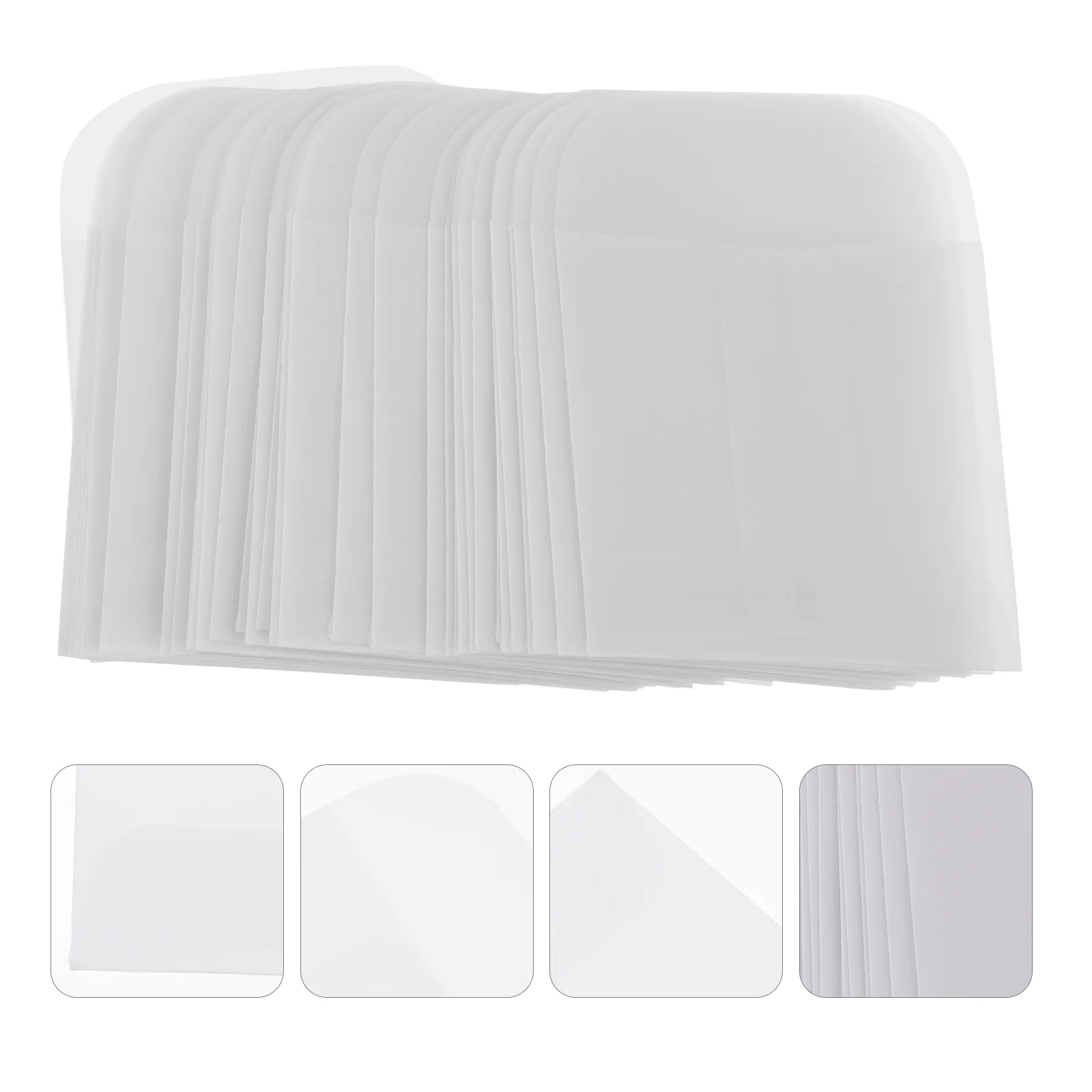 

50 Pcs Jewelry Envelope Bag Clear Envelopes Small Pouches Stamps Ring Hangtag Litmus Paper Travel