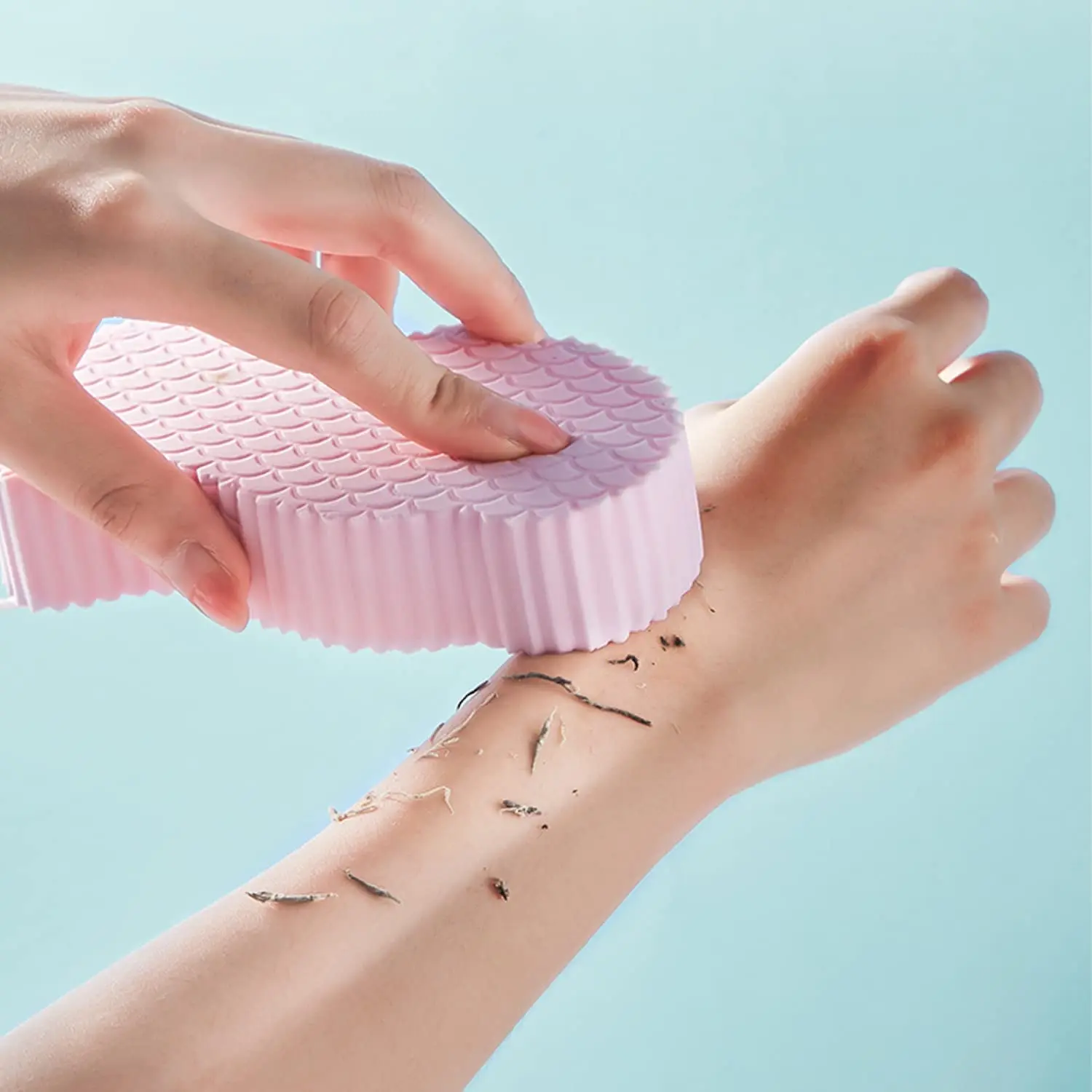 

Мягкая отшелушивающая губка для ванны, скребок для тела, губка для ванны и душа, многоразовая отшелушивающая щетка для душа, губка для удале...