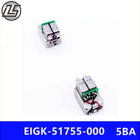 LS EIGK-51755 5BA композитный гудок, все частоты вращающегося металлического блока, гарнитура, динамики, приемник с частотным разделением, 2 шт.