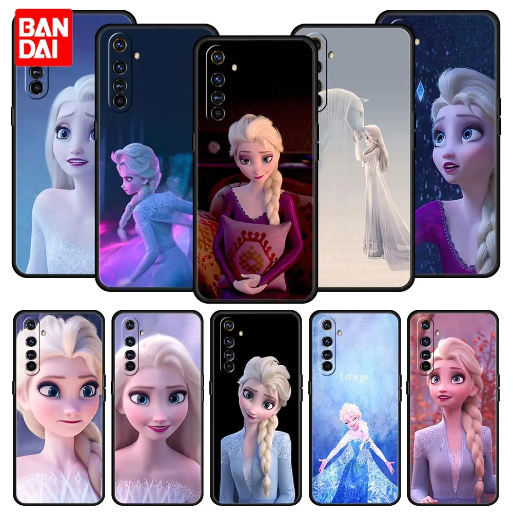 

Disney Queen Elsa Frozen Case for Oppo Realme C21 C21Y C11 C15 C25 C3 C20 Narzo30A 5 6 7 7i 8i 8 Pro Silicone Phone Casing Black