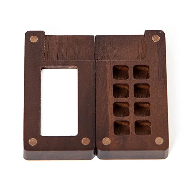 Переносная дорожная деревянная палитра акварельных красок ручной работы 8 ячеек