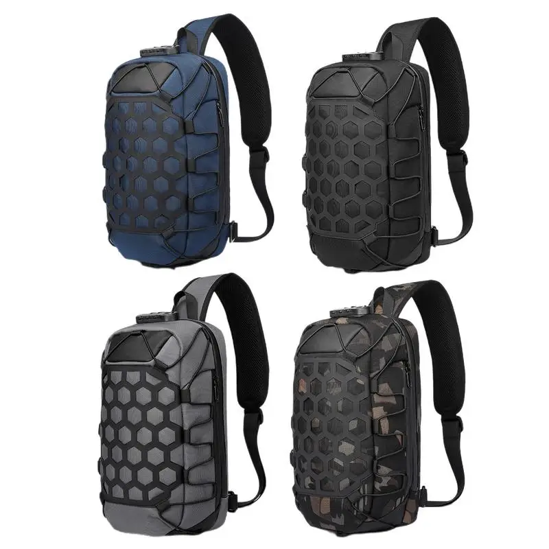 

Повседневный Рюкзак-слинг, походные рюкзаки с защитой от кражи, нагрудная Сумка-слинг с несколькими карманами и защитой от кражи