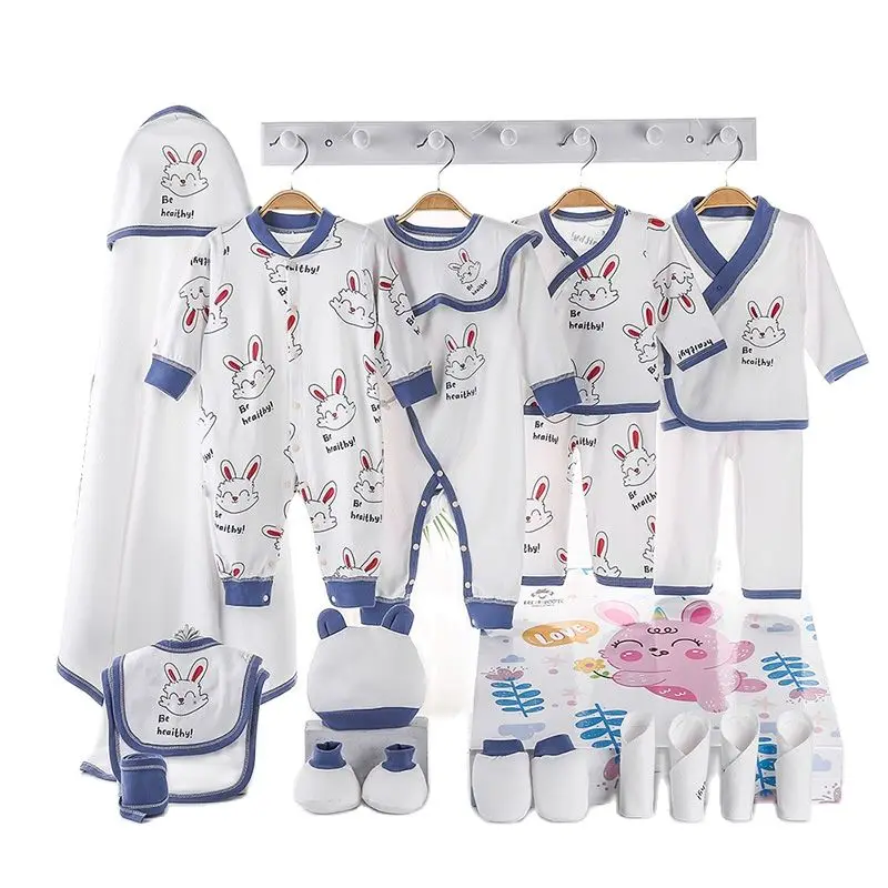 

20 pieces set Newborn Baby Girl Outfit Set Boy Clothes Four Seasons Cotton Newborn Babies 0 To 3 Months New Born Baby Items