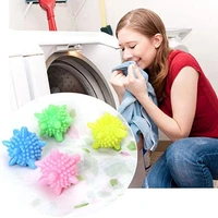 10pcsset magic laundry ball tool reusable household washing machine clothes softener remove dirt clean starfish shape pvc solid