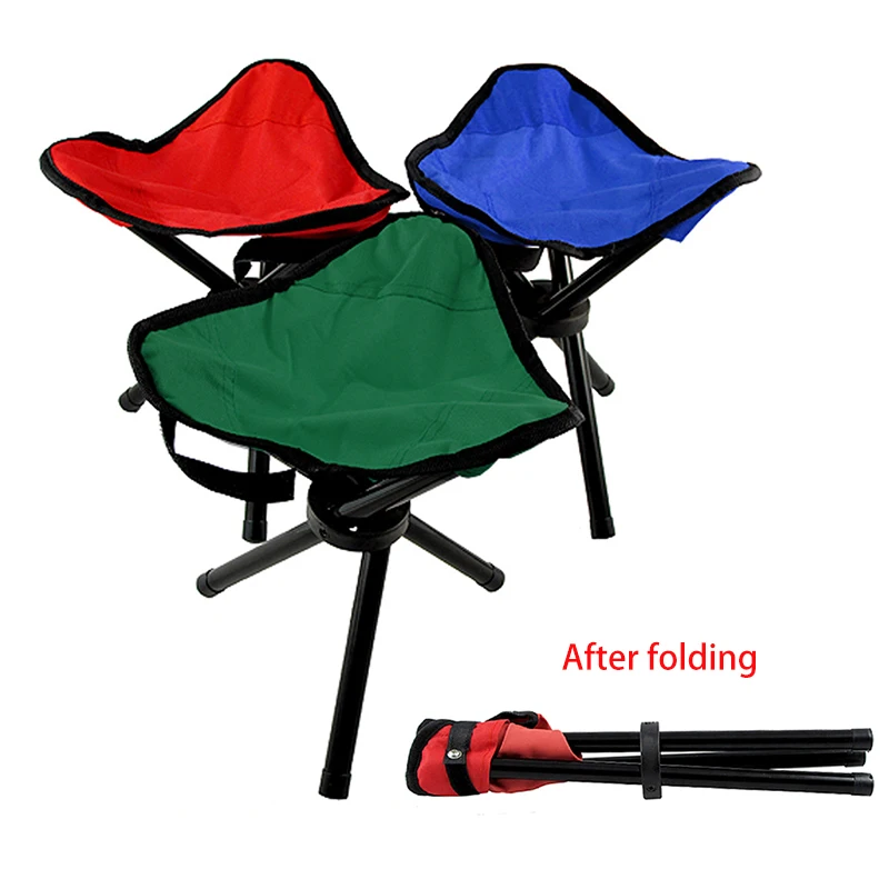 

Outdoor Leisure Portable Folding Chair Three-Legged Stool Camping Travel Picnic Outdoor Activities Fishing Accessories