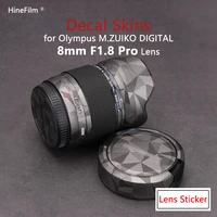 8 f1 8 pro premium decal skin for olympus m zuiko digital ed 8mm f1 8 fisheye pro lens protector sticker anti scratch cover film