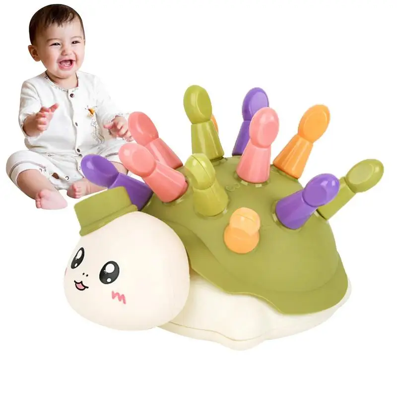

Turtle Montessori Toys Turtle Sensory Toys With 3 Small Wheels Develop Counting And Color Recognition Toys For Toddlers