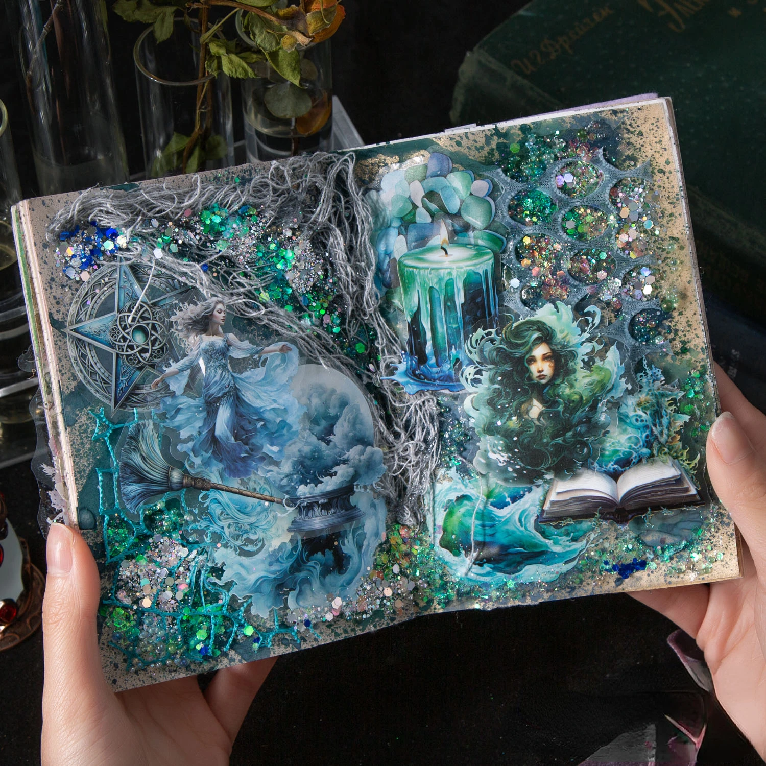 40 листов серия священного гримуара винтажная Волшебная ведьма наклейка для