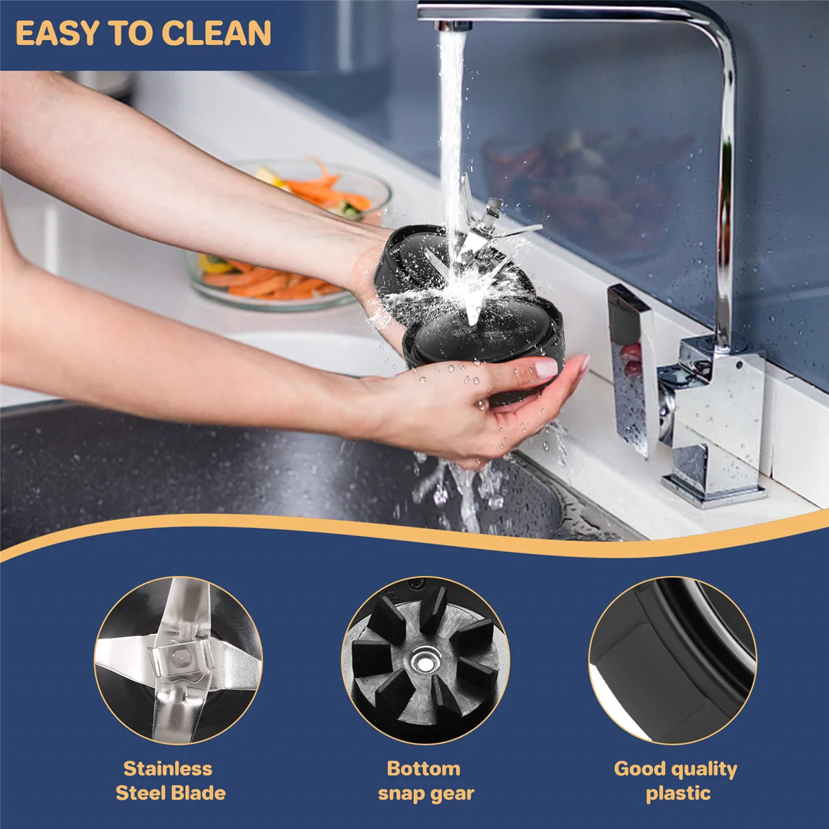 7-жильный лезвие блендера чехол для соковыжималки запасная сборка миксера замена