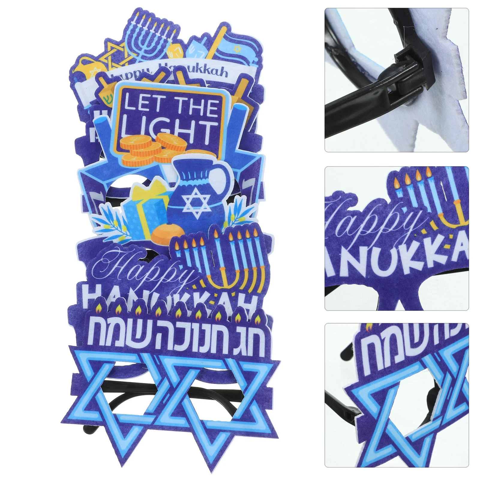 

Happy Hanukkah Eyeglasses Hanukkah Glasses Frame Hanukkah Eyewear Hanukkah Glasses Festival Party Decor Decoration