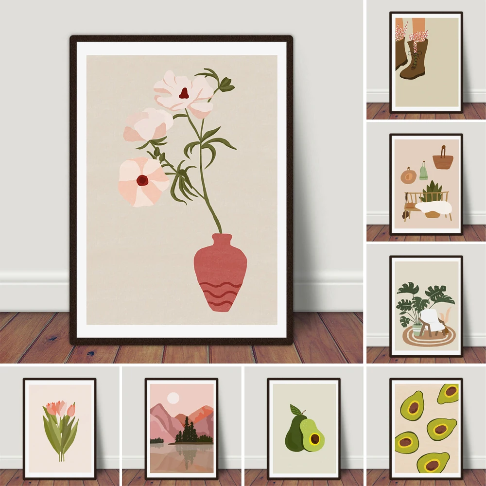 

Абстрактный цветок Печать Цветок настенная печать печатная стена для спальни домашний декор