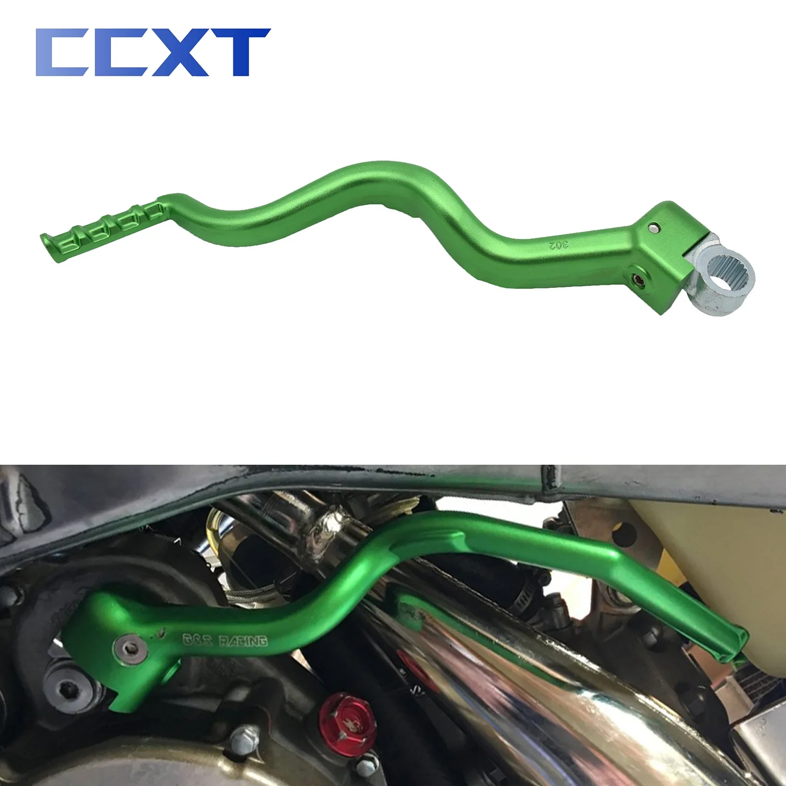 

CNC Aluminum Forged Kick Start Starter Lever Pedal For Kawasaki KLX450R 2008-2012 KX450F 2008-2015 KLX 450R KX 450F Universal