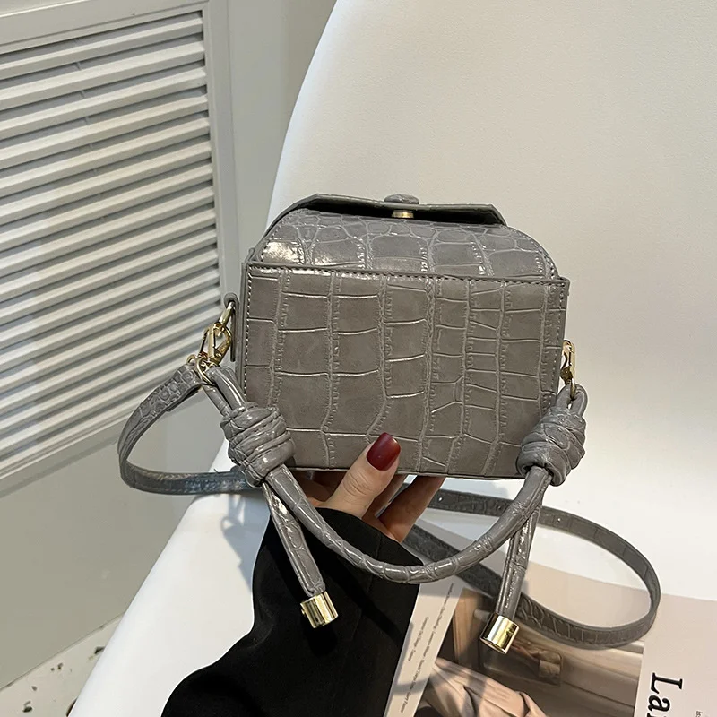 

Винтажная Сумка-футляр с каменным узором, уникальный дизайн, сумочка на плечо, кросс-боди, маленький женский мессенджер, квадратный саквояж