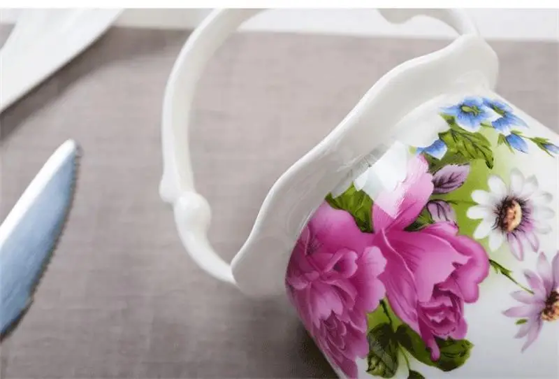 Держатель для палочек еды из костяного фарфора цветущий дизайн кухонная