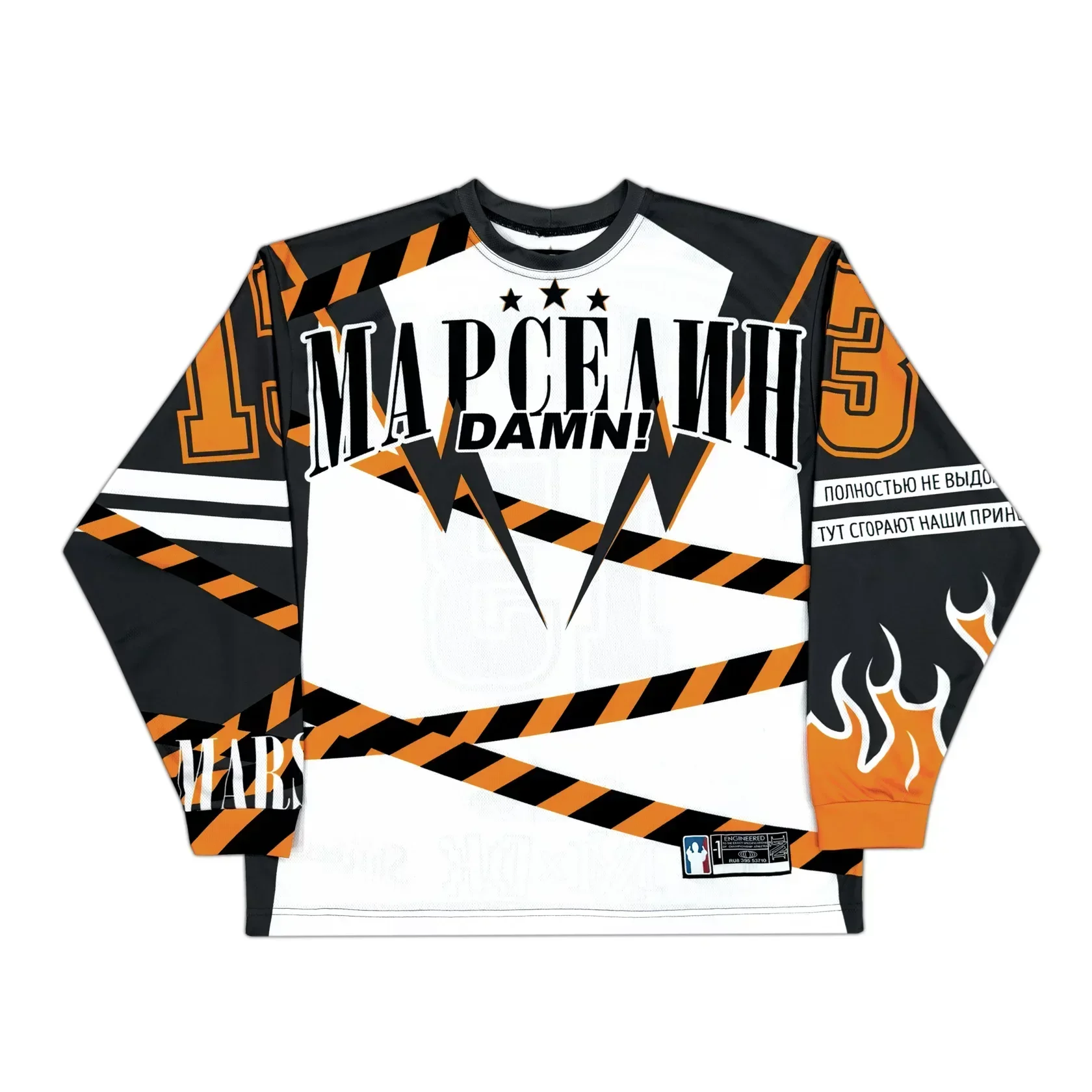 Y2K Уличная одежда Повседневная бейсбольная майка марселин Джерси Футболка с