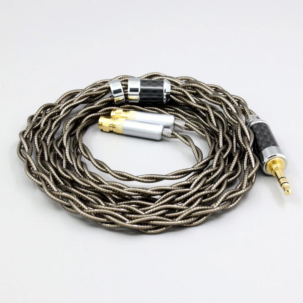 99% Pure Silver Palladium + Graphene Gold Earphone Shielding Cable For HiFiMan HE400 HE5 HE6 HE300 HE4 HE500 HE6 Headphone enlarge