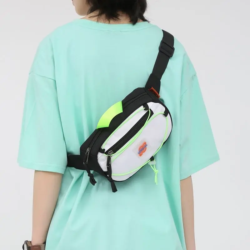 Mens Sports Chest Bag Summer Crossbody Shoulder Bag Canvas Small Shoulder Bag